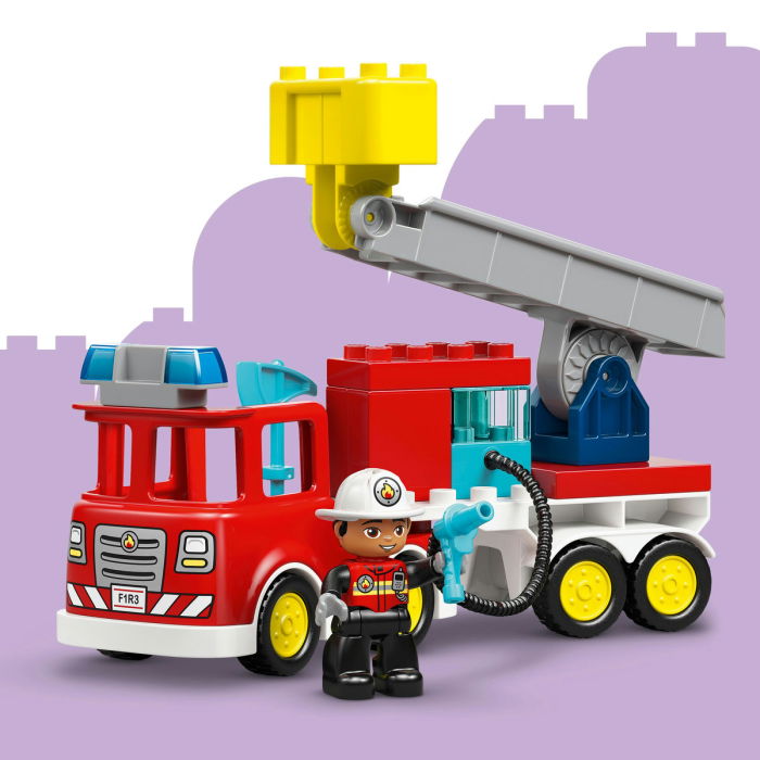 LEGO® DUPLO -  Camion de pompieri cu furtun si pompier (10473), 28 piese [5]