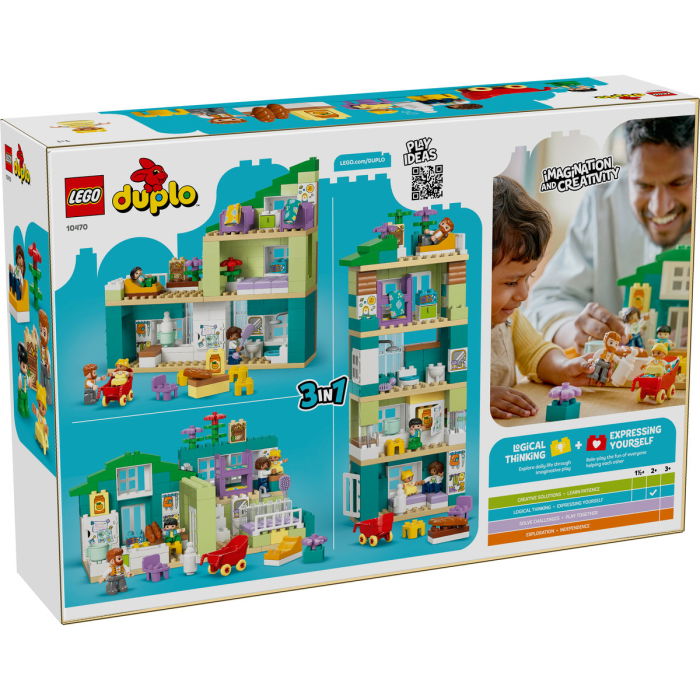 LEGO® DUPLO - Casa moderna de familie 3 in 1, cu figurine (10470), 166 piese [3]