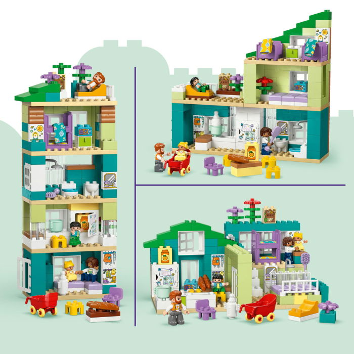 LEGO® DUPLO - Casa moderna de familie 3 in 1, cu figurine (10470), 166 piese [5]