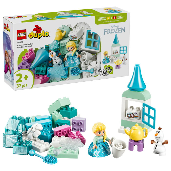 LEGO® DUPLO - Cutie creativa cu Elsa si Olaf din Regatul de gheata (10462), 37 piese [1]