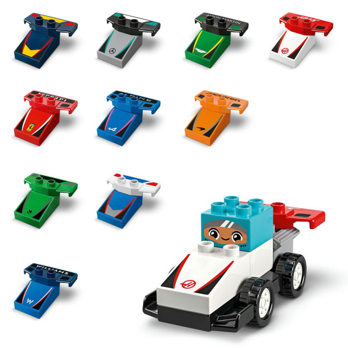 LEGO® DUPLO - Echipa F1: Masini si piloti de curse (10445), 70 piese [5]