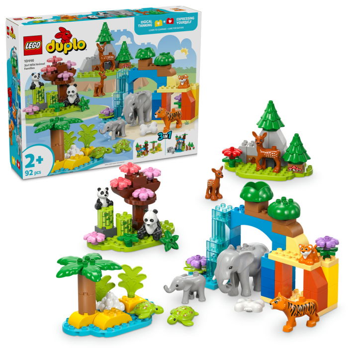  LEGO®  DUPLO - Familii de animale salbatice 3 in 1 (10446), 92 piese [1]
