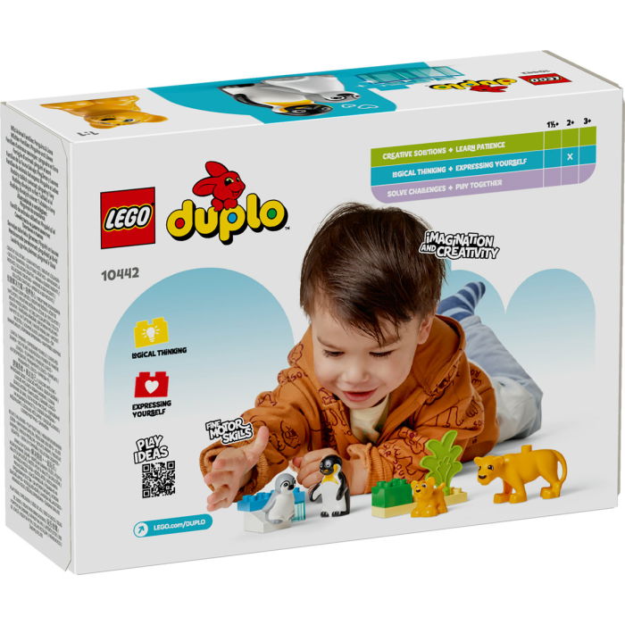  LEGO®  DUPLO - Familii de animale salbatice: Pinguini si lei (10442), 10 piese [3]