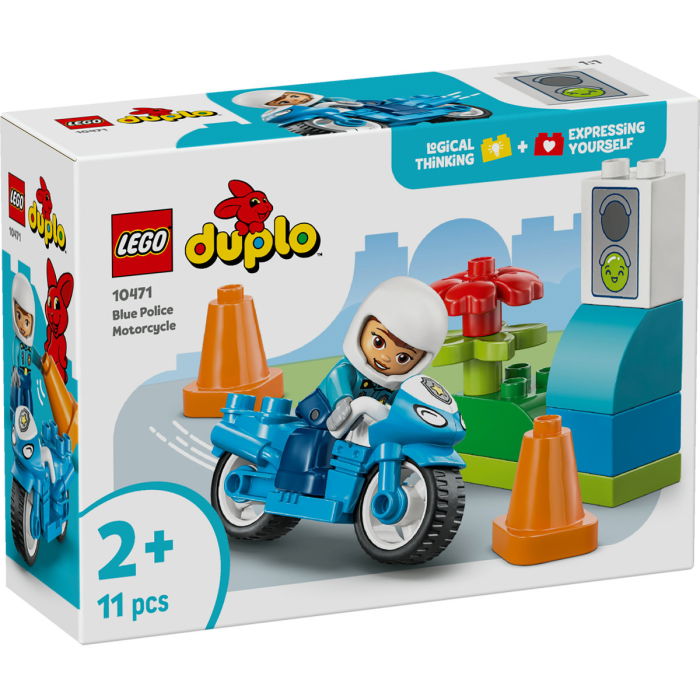 LEGO® DUPLO - Motocicleta albastra de politie (10471), 11 piese [2]