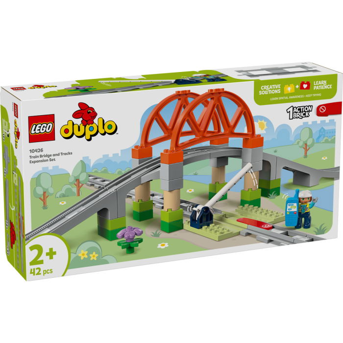 LEGO® DUPLO -  Set de extindere Pod cu sine de cale ferata (10426), 42 piese [2]