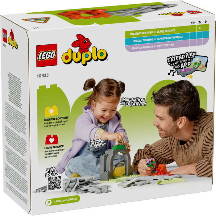  LEGO®  DUPLO - Set de extindere Tunel cu sine de cale ferata (10425), 20 piese [3]