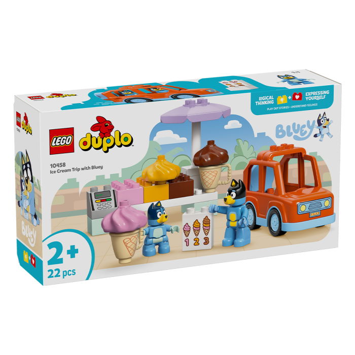 LEGO®  DUPLO - Vizita cu Blue la furgoneta de inghetata (10458), 22 piese [2]