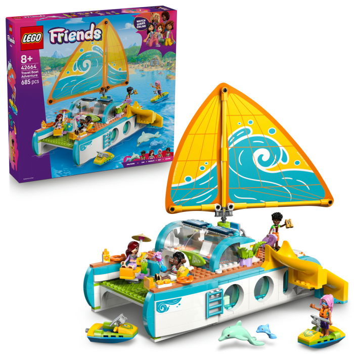  LEGO®  Friends - Calatoria aventuroasa cu barca (42664), 685 piese [1]