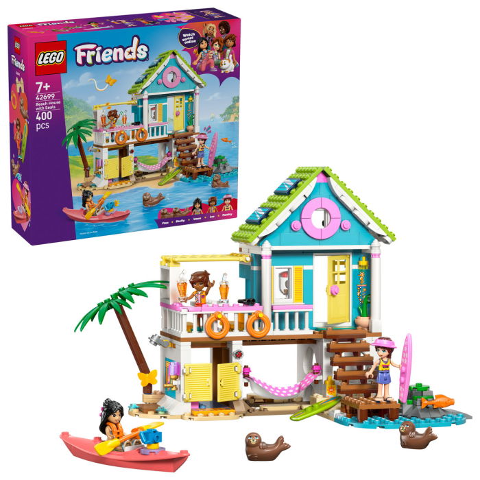 LEGO® Friends - Casa pe plaja cu foci (42699), 400 piese [1]