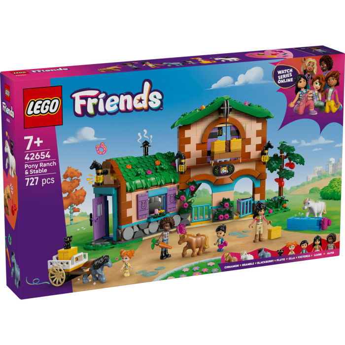 LEGO®  Friends - Ferma si grajd pentru ponei (42654), 727 piese [2]