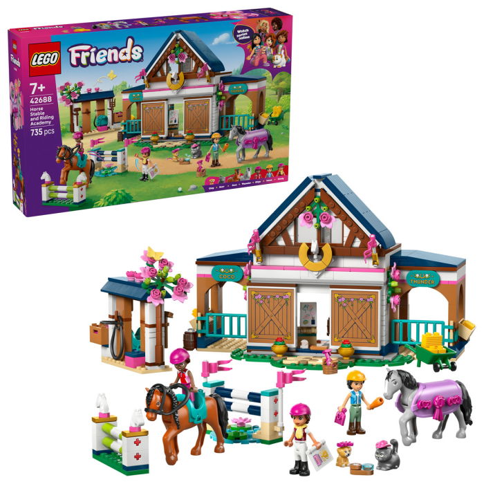 LEGO® Friends - Grajd de cai si academie de echitatie (42688), 735 piese [1]