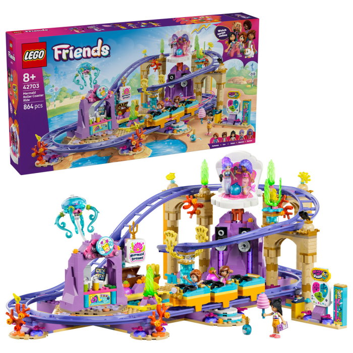 LEGO® Friends - Roller-coaster cu sirene (42703), 864 piese [1]