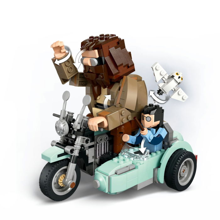  LEGO®  Harry Potter - Hagrid™ si Harry pe motocicleta (76443), 617 piese [5]