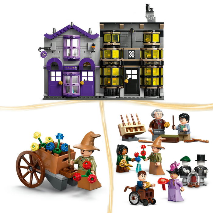  LEGO®  Harry Potter - Ollivander si magazinul de haine al lui Madam Malkin (76439), 744 piese [9]