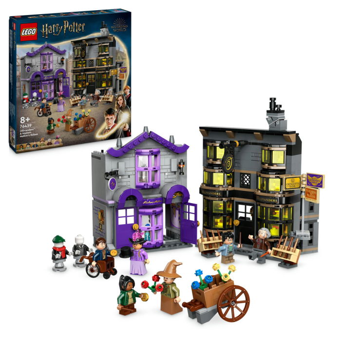  LEGO®  Harry Potter - Ollivander si magazinul de haine al lui Madam Malkin (76439), 744 piese [1]