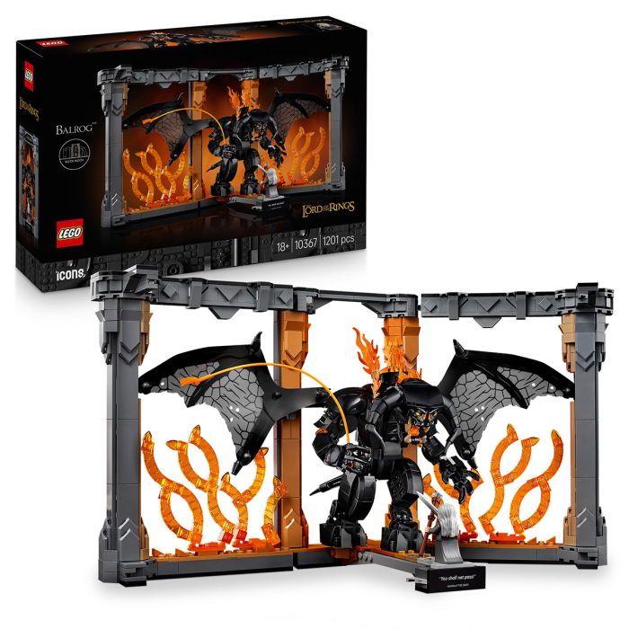  LEGO®  Icons (Creator Expert) - Stapanul inelelor: Diorama pentru biblioteca cu un Balrog (10367), 1201 piesa  [1]