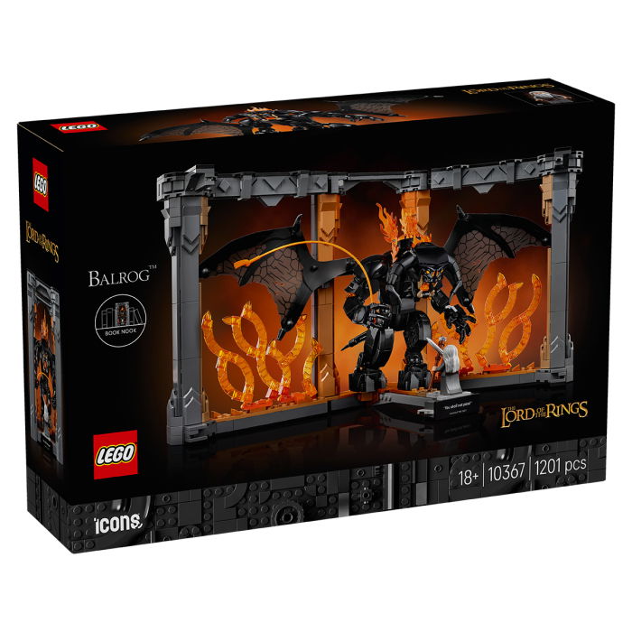  LEGO®  Icons (Creator Expert) - Stapanul inelelor: Diorama pentru biblioteca cu un Balrog (10367), 1201 piesa  [2]