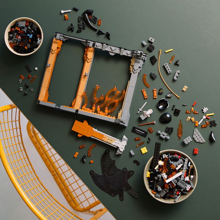  LEGO®  Icons (Creator Expert) - Stapanul inelelor: Diorama pentru biblioteca cu un Balrog (10367), 1201 piesa  [5]