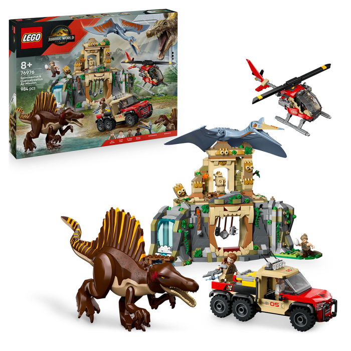 LEGO® Jurassic World -  Misiune aeriana cu Spinosaurus si Quetzalcoatlus (76976), 984 piese [1]