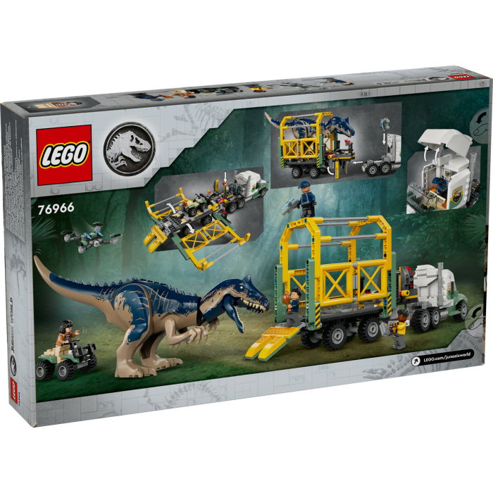LEGO® Jurassic World - Misiunea ”Dinozaur”: Camion de transport pentru un Allosaurus (76966), 588 piese [3]