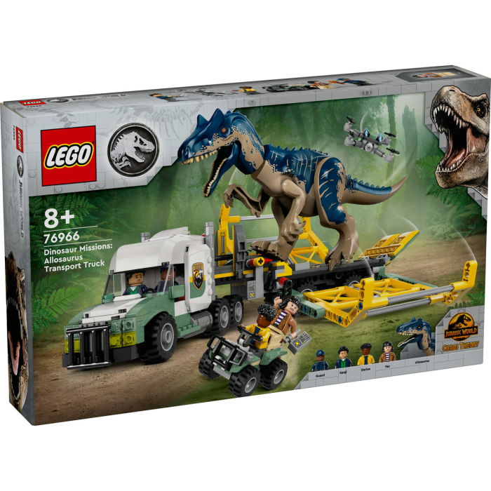 LEGO® Jurassic World - Misiunea ”Dinozaur”: Camion de transport pentru un Allosaurus (76966), 588 piese [2]