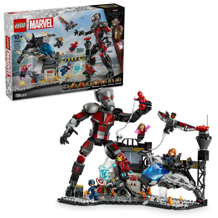 LEGO® Marvel Super Heroes - Batalia din Captain America: Civil War (76314), 736 piese [1]