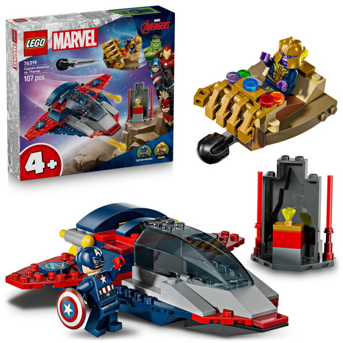 LEGO®  Marvel Super Heroes - Capitanul America vs Thanos (76319), 107 piese [1]