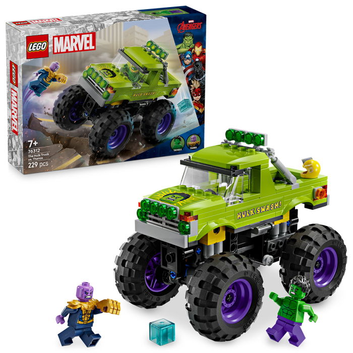 LEGO® Marvel Super Heroes - Hulk in vehicul de teren contra lui Thanos (76312), 229 piese [1]