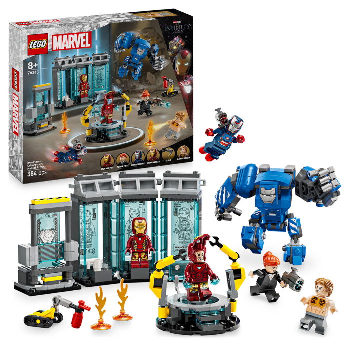  LEGO®  Marvel Super Heroes - Laboratorul lui Iron Man: Sala armurilor (76315), 384 piese [1]