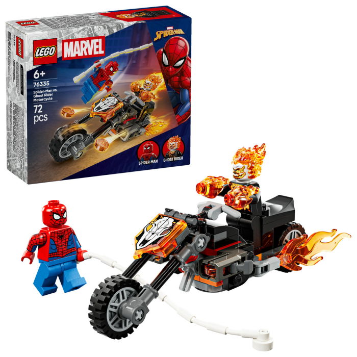 LEGO® Marvel Super Heroes - Omul Paianjen vs Calaretul fantoma pe motocicleta (76335), 72 piese [1]