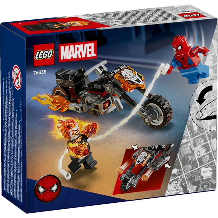 LEGO® Marvel Super Heroes - Omul Paianjen vs Calaretul fantoma pe motocicleta (76335), 72 piese [3]