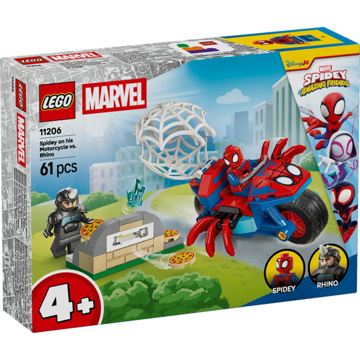 LEGO® Marvel Super Heroes - Spidey pe motocicleta vs Rhino (11206), 61 piese [2]