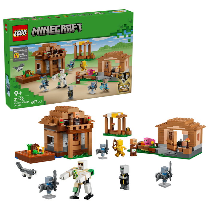 LEGO® Minecraft - Atacul Evocatorilor asupra satului (21596), 607 piese [1]