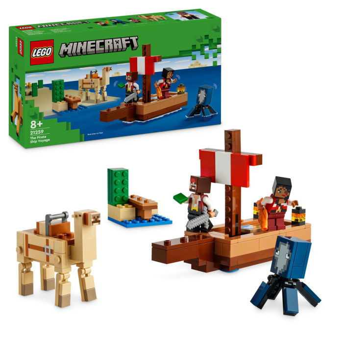  LEGO®  Minecraft - Calatorie pe corabia de pirati (21259), 166 piese [1]