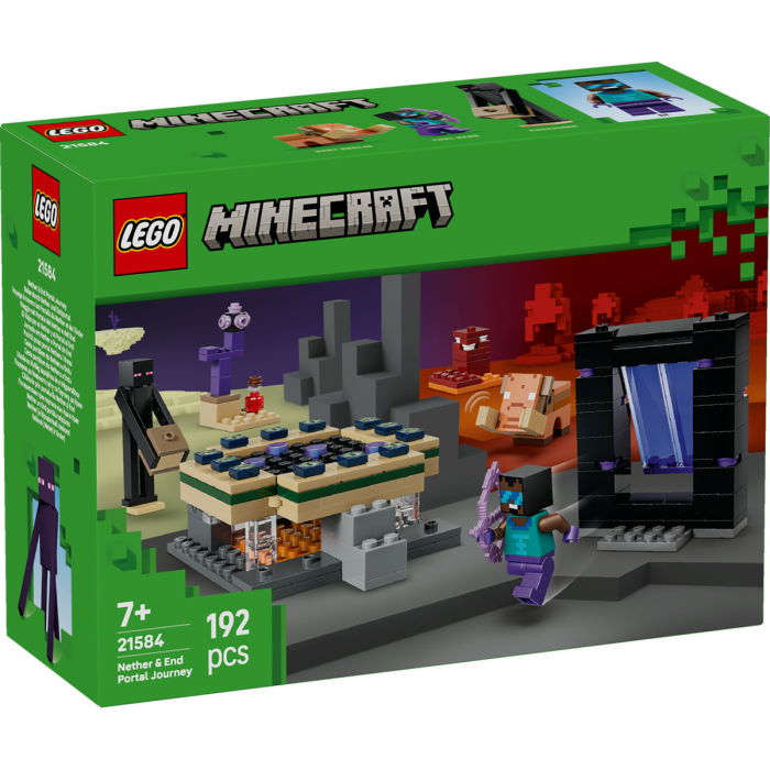 LEGO® Minecraft -  Calatorie prin portalurile Nether si End (21584), 192 piese [2]