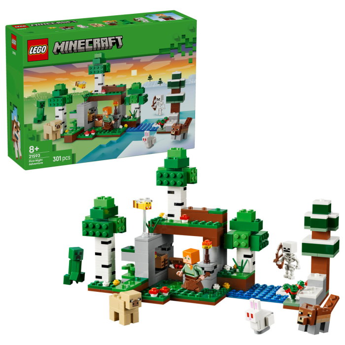 LEGO® Minecraft - Prima aventura pe timp de noapte (21593), 301 piese [1]