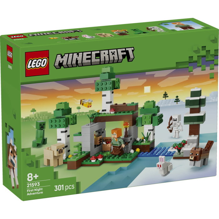 LEGO® Minecraft - Prima aventura pe timp de noapte (21593), 301 piese [2]
