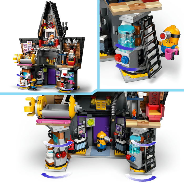  LEGO®  Minions - Resedinta de familie a lui Gru si a minionilor (75583), 868 piese [8]