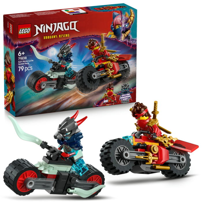  LEGO®  Ninjago - Cursa de viteza cu motocicleta lui Kai (71838), 79 piese [1]