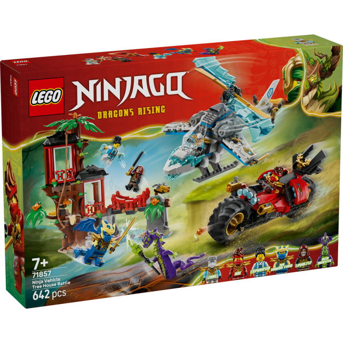 LEGO® Ninjago - Lupta la casa din copac cu vehicule ninja (71857), 642 piese [2]