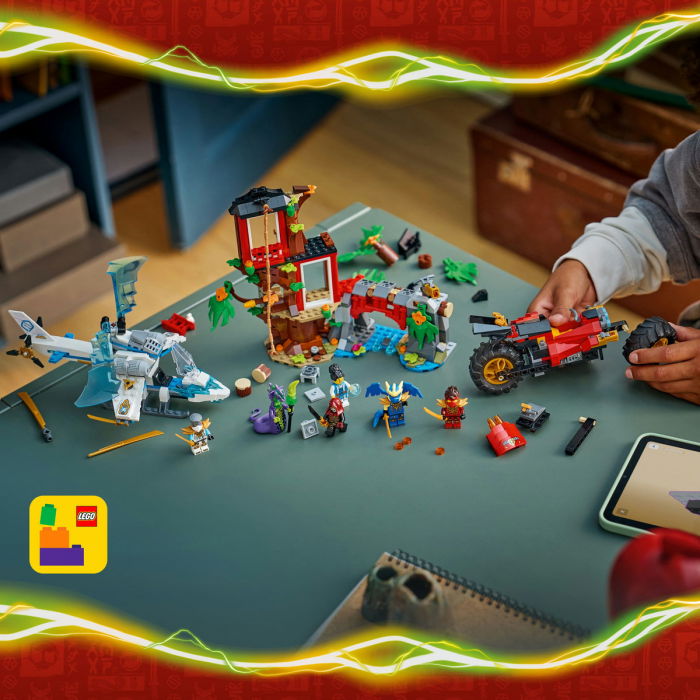 LEGO® Ninjago - Lupta la casa din copac cu vehicule ninja (71857), 642 piese [6]