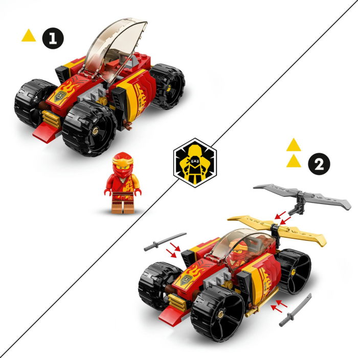 LEGO® Ninjago -  Masina de curse EVO ninja a lui Kai (71780), 94 piese [8]