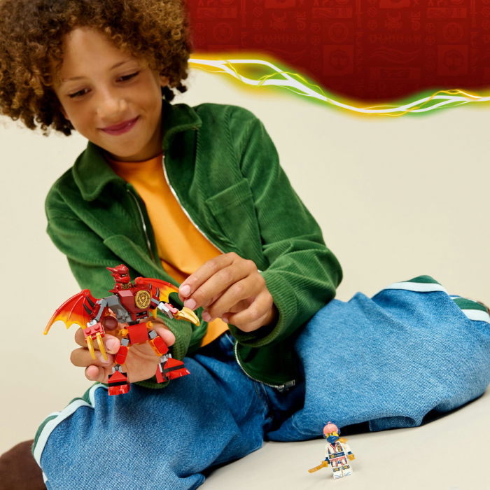 LEGO® Ninjago - Pachet de lupta cu robotul dragon al lui Kai (71851), 85 piese [7]