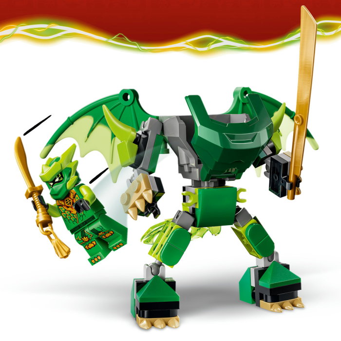 LEGO® Ninjago - Pachet de lupta cu robotul dragon al lui Lloyd (71862), 81 piese [6]