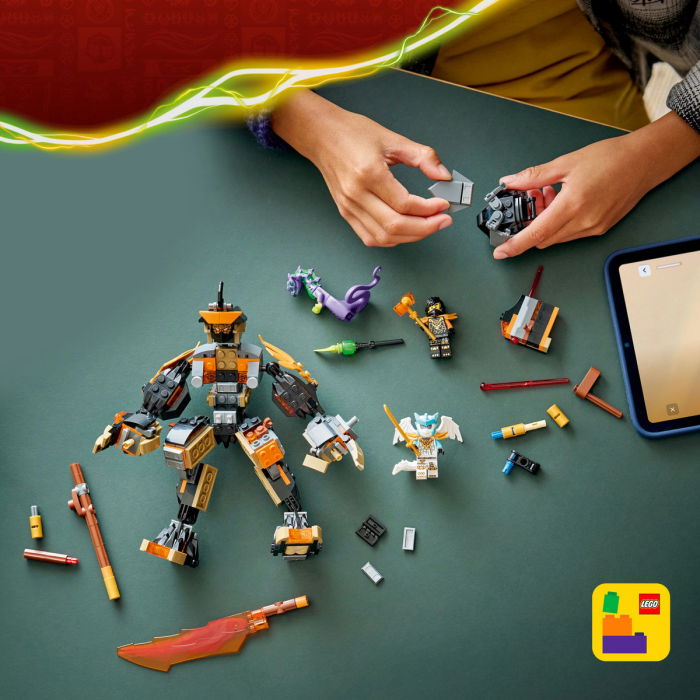 LEGO® Ninjago -  Robotul de misiune al lui Cole si dragonul Zane (71854), 364 piese [6]