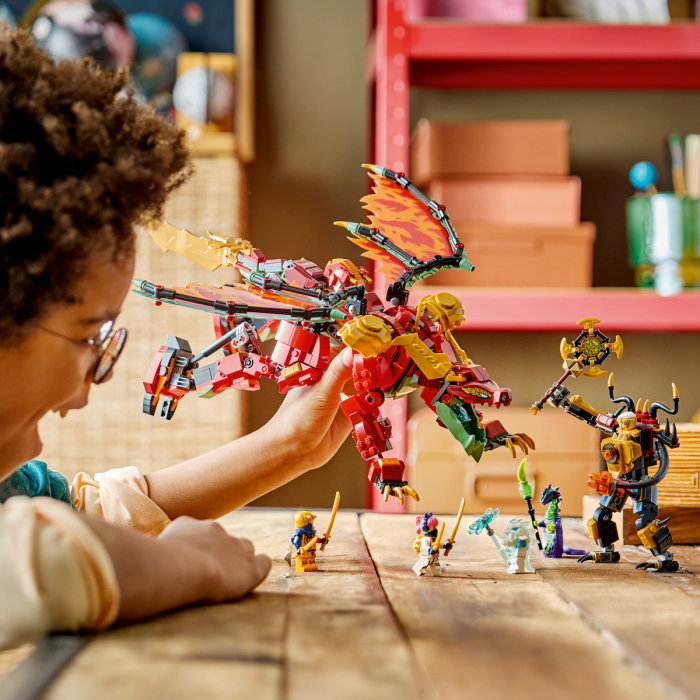LEGO® Ninjago - Robotul dragon transformator al lui Wyldfyre (71868), 821 piese [4]