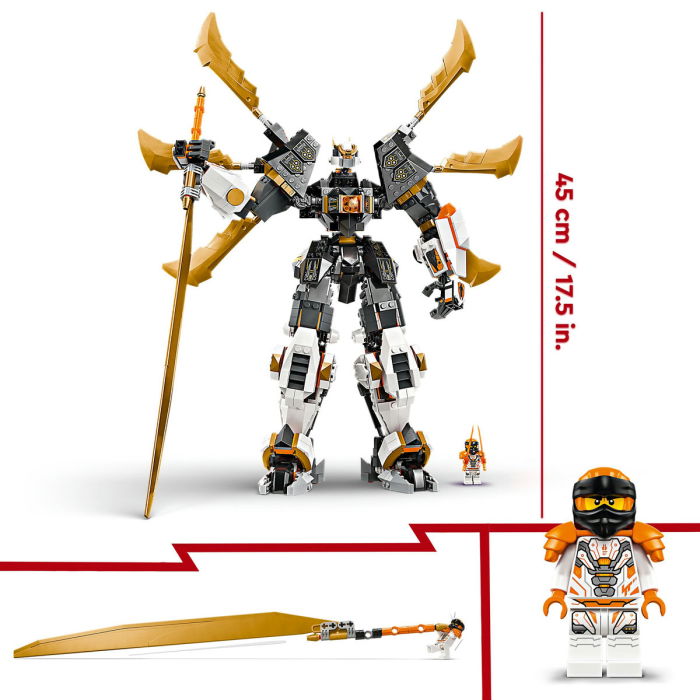 LEGO® Ninjago - Robotul-dragon de titan al lui Cole (71821), 1055 piese [9]