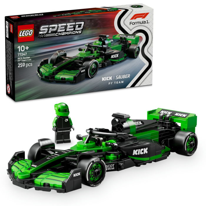  LEGO®  Speed Champions - Masina de curse KICK Sauber F1® Team C44 (77247), 259 piese [1]
