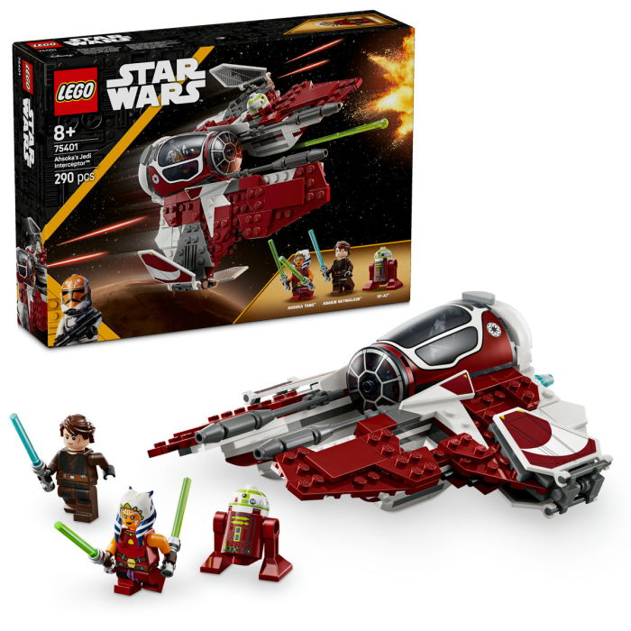  LEGO®  Star Wars - Nava interceptor™ Jedi a lui Ahsoka (75401), 290 piese [1]