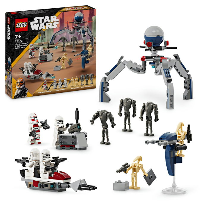  LEGO®  Star Wars - Pachet de lupta: Clone Trooper si droid de lupta (75372), 215 piese [1]
